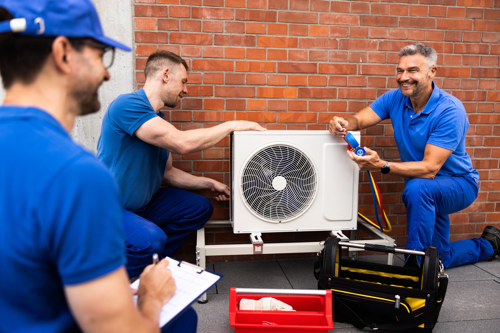 Experienced HVAC technician performing maintenance and installation services